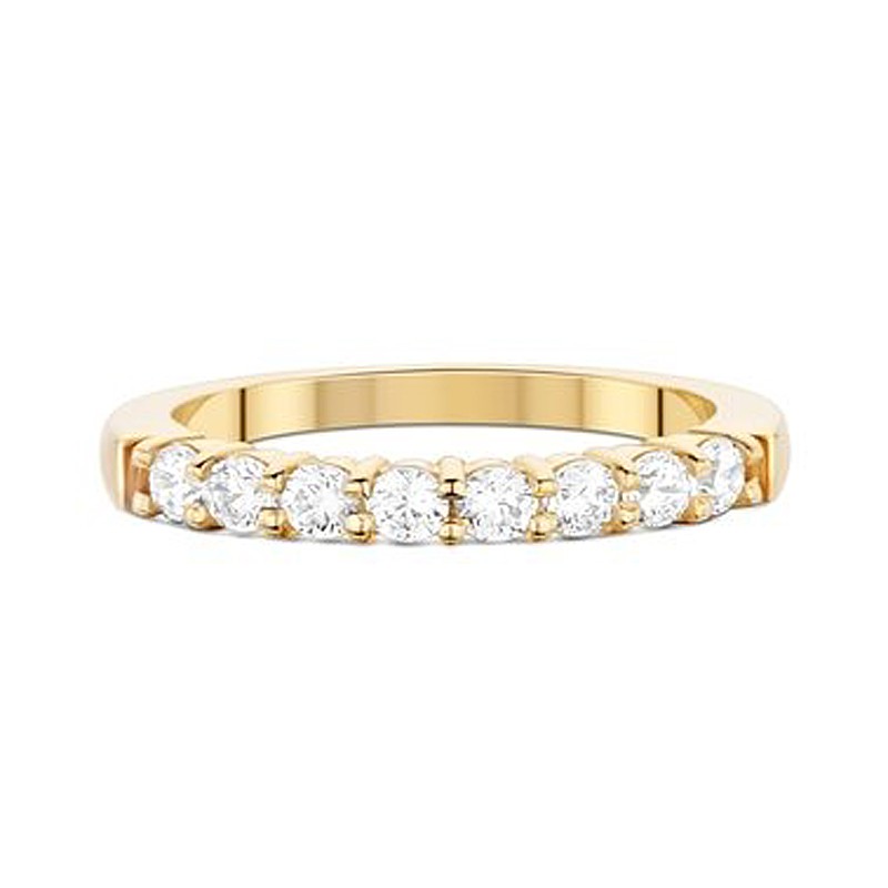 Alliance de mariage en or jaune pour future épouse | Diamants 0.40 carats