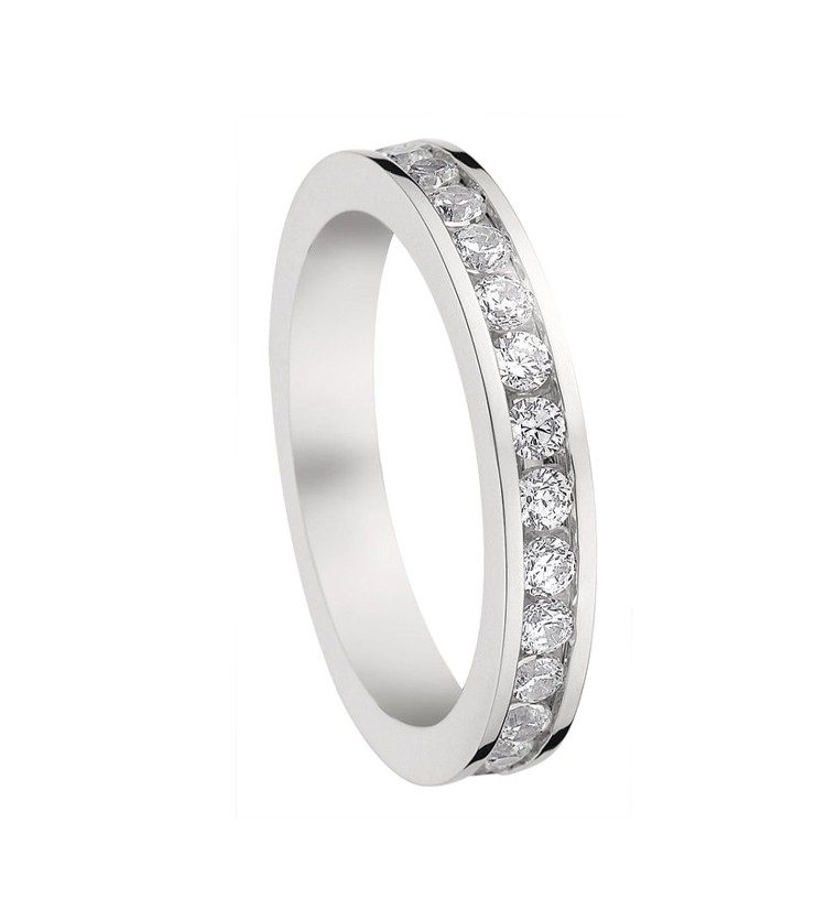 Alliance de mariage diamants 0.56 carats